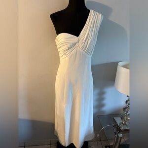 Cinq à Sept White One-Shoulder Dress